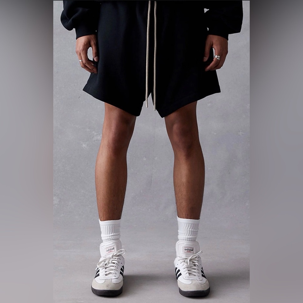 NWT Fear of God Essentials Jet Black Sweat Shorts